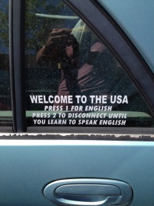Car in Denver, Colorado Costco parking lot