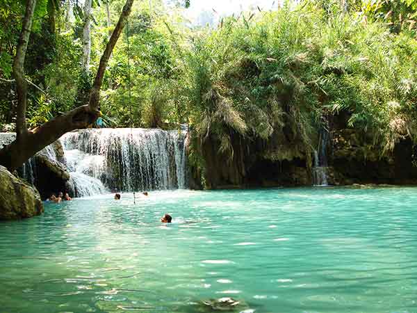 Waterfall at Luang Prabang area, Laos